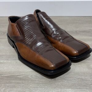 Westline brown genuine leather loafers made in Italy size EU 44